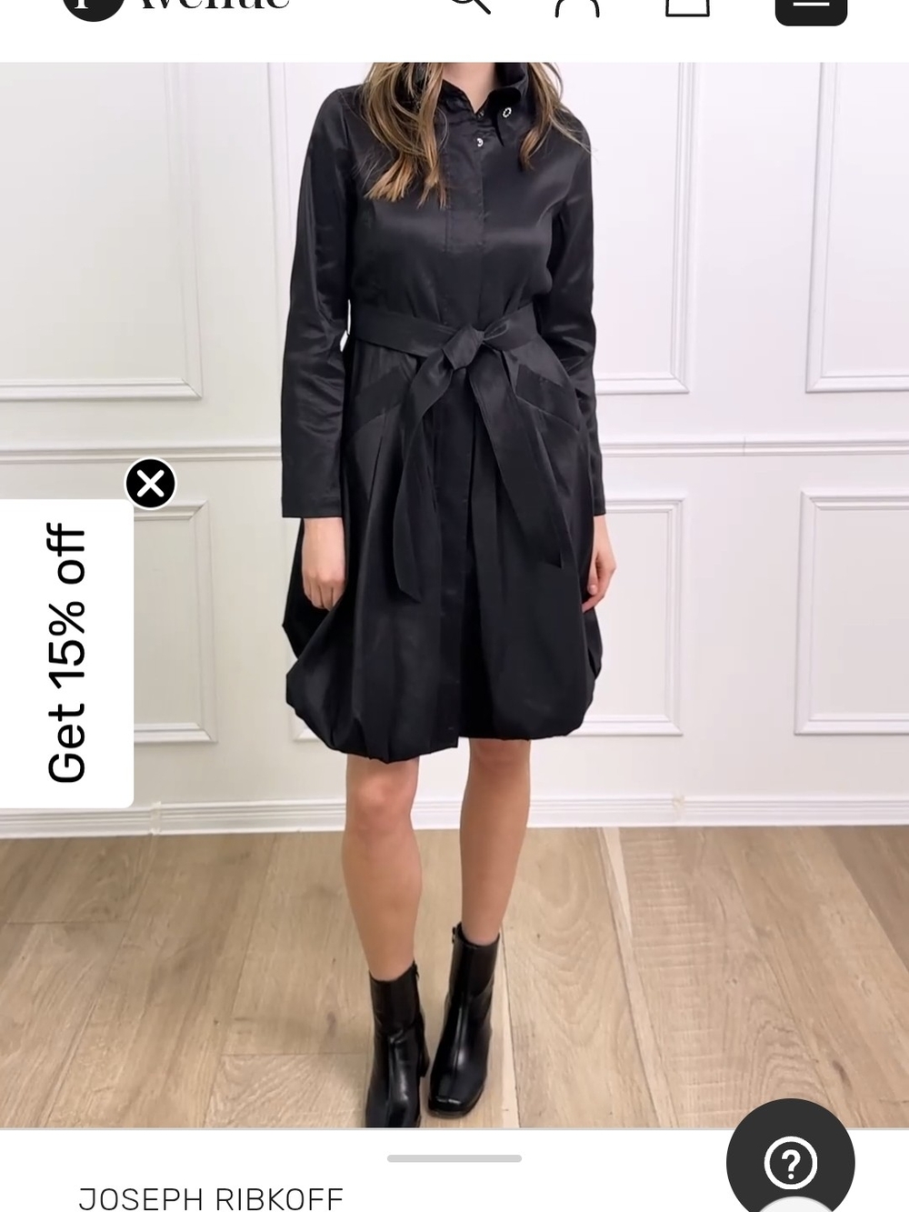 Joseph Ribkoff Black Trench Coat with Self-Tie Belt - Picture 15 of 16